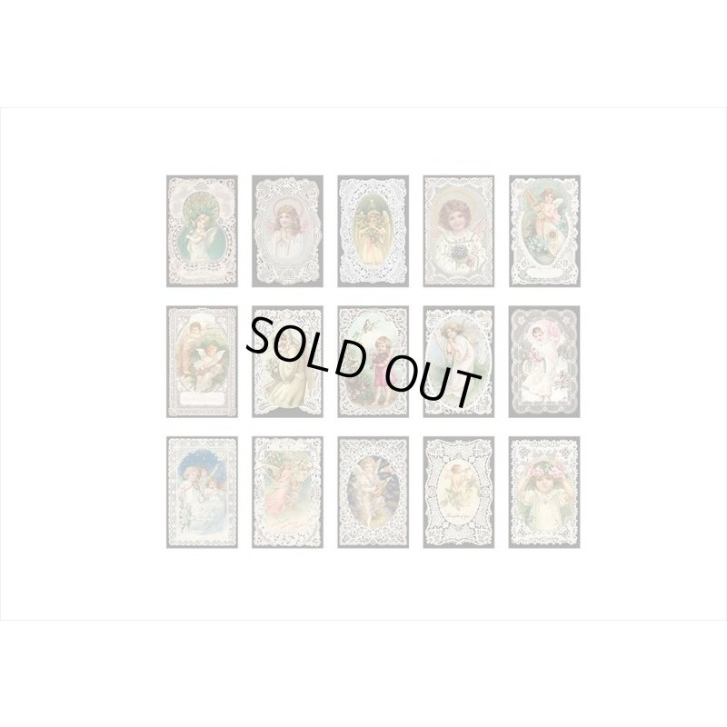 画像9: レース付きフレームみたい♪天使＊ペーパーセット45枚入り＊海外製