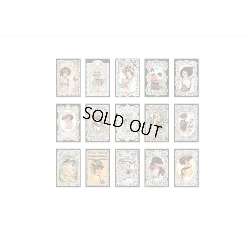 画像9: レース付きフレームみたい♪モダン＊ペーパーセット45枚入り＊海外製