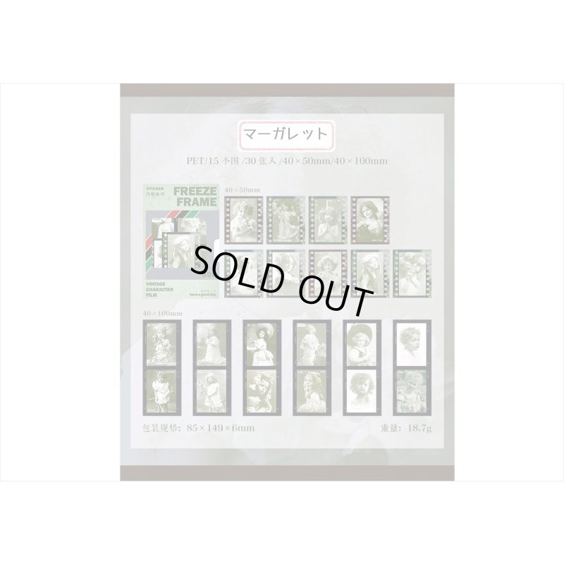 画像8: ネガフィルムみたいなPETシール＊マーガレット＊30枚入り＊海外製