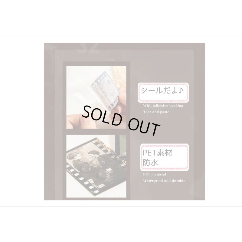 画像10: ネガフィルムみたいなPETシール＊エメラルド＊30枚入り＊海外製