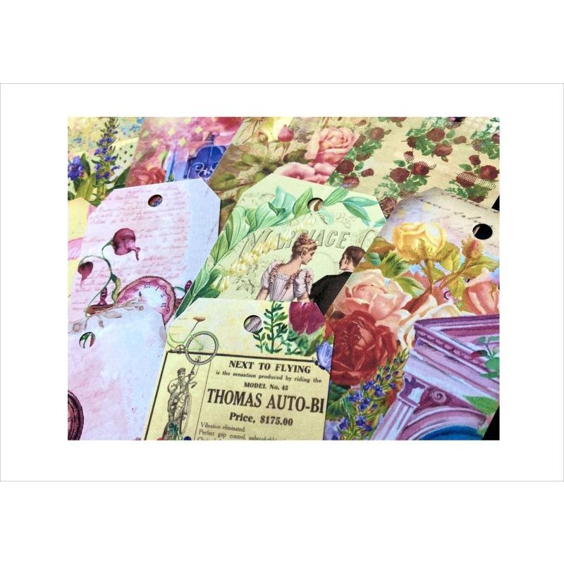 画像7: いろんなタグセット＊トレペ封筒入り♪柄違い32枚＊ブックマーク＊オリジナル