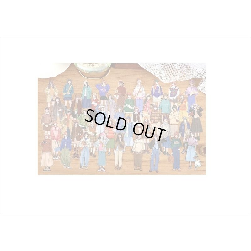 画像4: 人物＊PETシール＊ブラウン＊女の子＊ダイカット＊30枚＊海外製