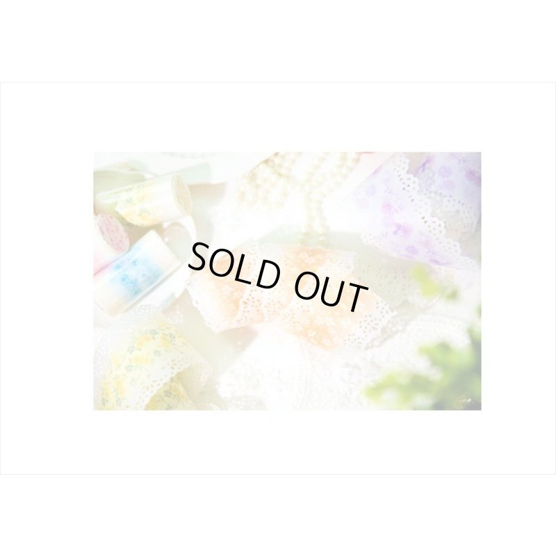 画像10: レースペーパーみたいなテープ＊ブルー＊はく離式＊マステ＊海外マステ＊クリックポスト不可