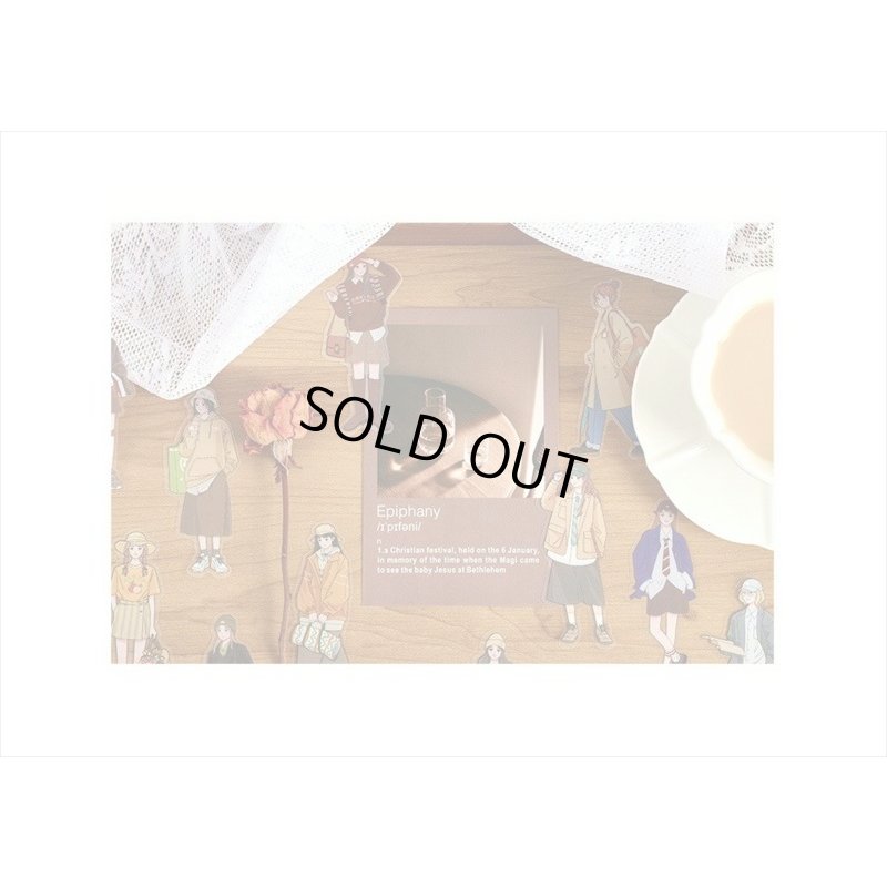 画像7: 人物＊PETシール＊ブラウン＊女の子＊ダイカット＊30枚＊海外製