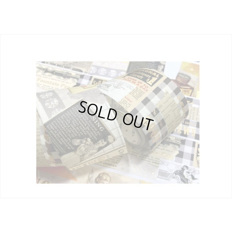 画像4: シティニュース＊箔押し＊和紙テープ＊はく離式＊海外マステ＊クリックポスト不可