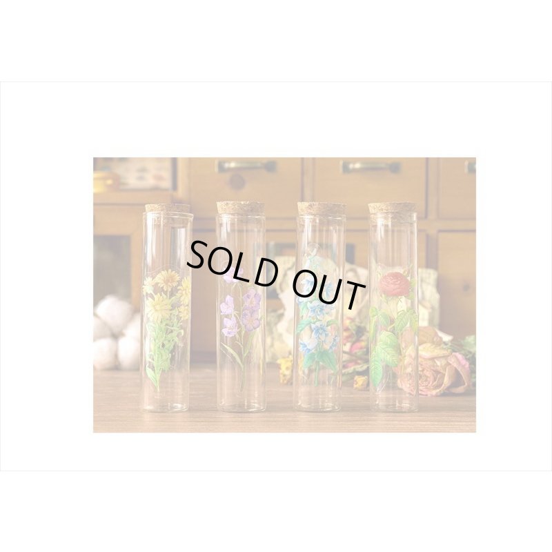 画像8: お花のシール＊ブルー＊PETシール＊ダイカット＊100枚＊海外製