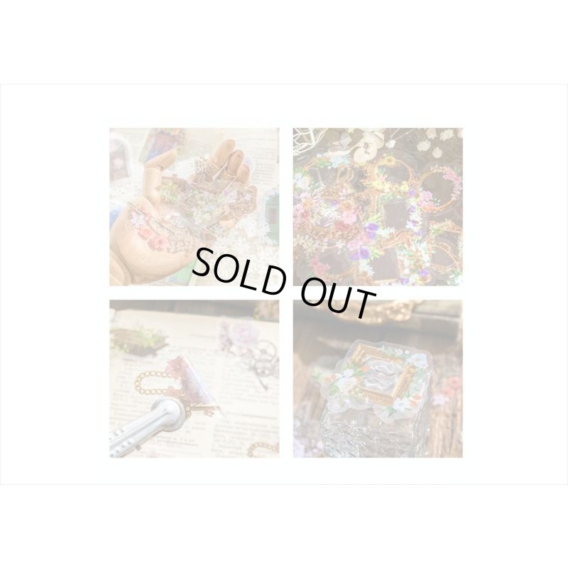 画像8: お花のラブソング＊花時計＊PETシール＊30枚＊海外製