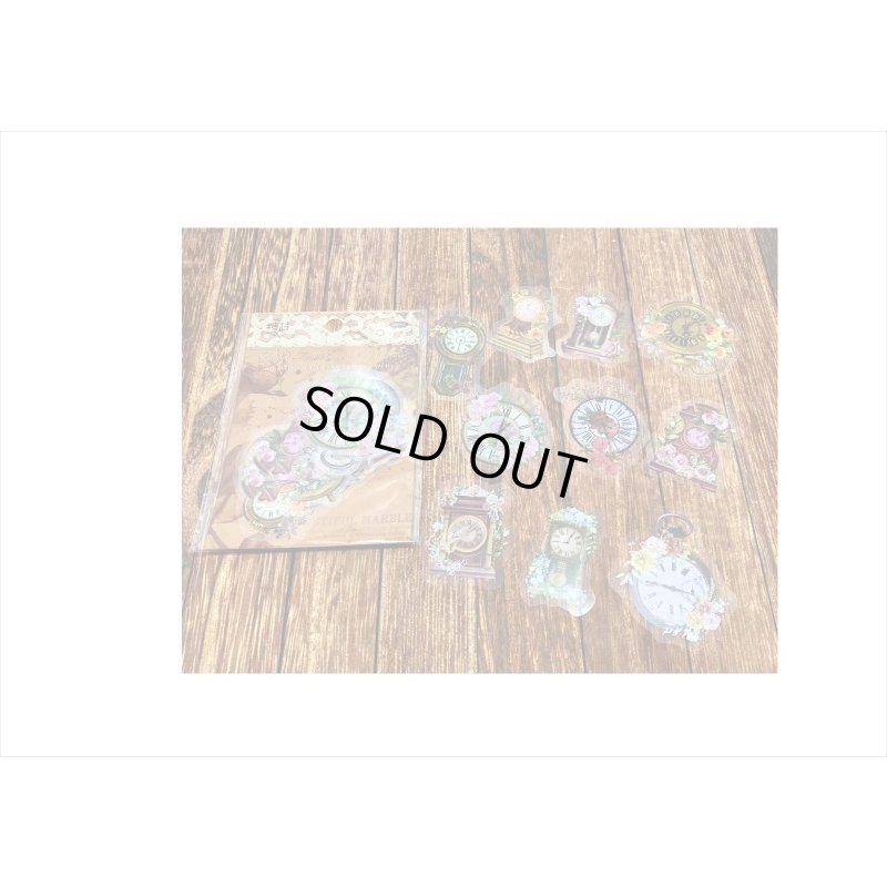 画像5: お花のラブソング＊花時計＊PETシール＊30枚＊海外製