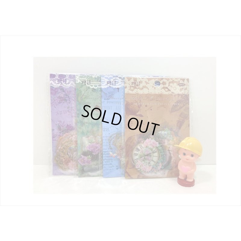 画像11: お花のラブソング＊花時計＊PETシール＊30枚＊海外製