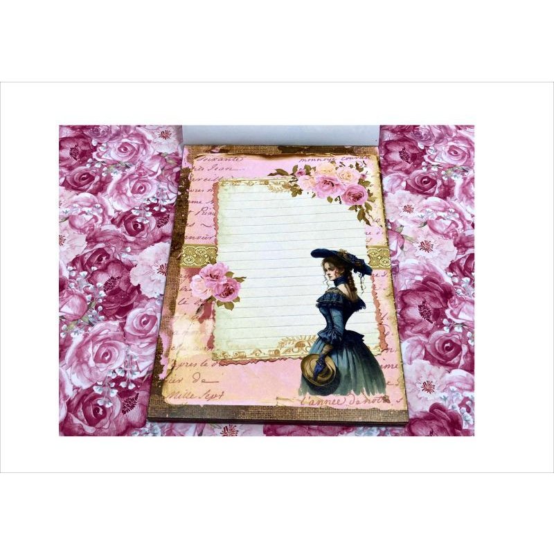 画像5: 美しい女性＊メモ帳＊48枚綴り＊オリジナル