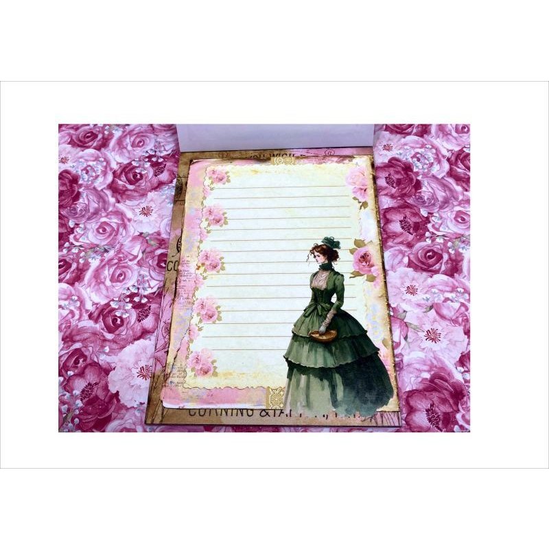 画像8: 美しい女性＊メモ帳＊48枚綴り＊オリジナル