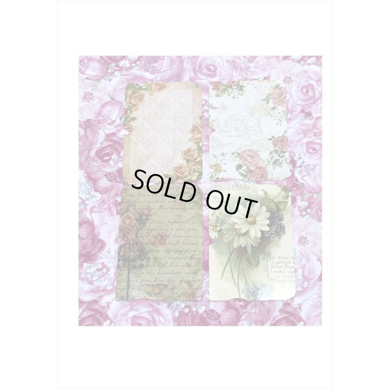 画像7: 封筒入り＊タグ風シールセット＊秘密の花園＊32枚＊海外製