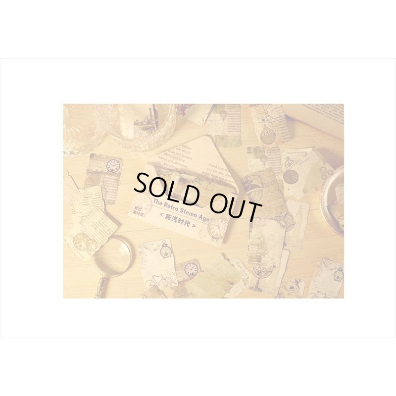 画像10: 封筒入り＊タグ風シールセット＊レトロ＊32枚＊海外製