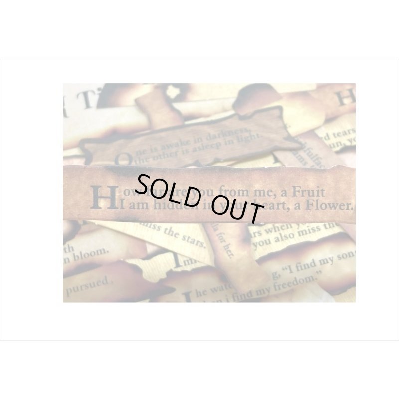 画像3: 焦げたメッセージシール＊時と詩＊30枚＊海外製