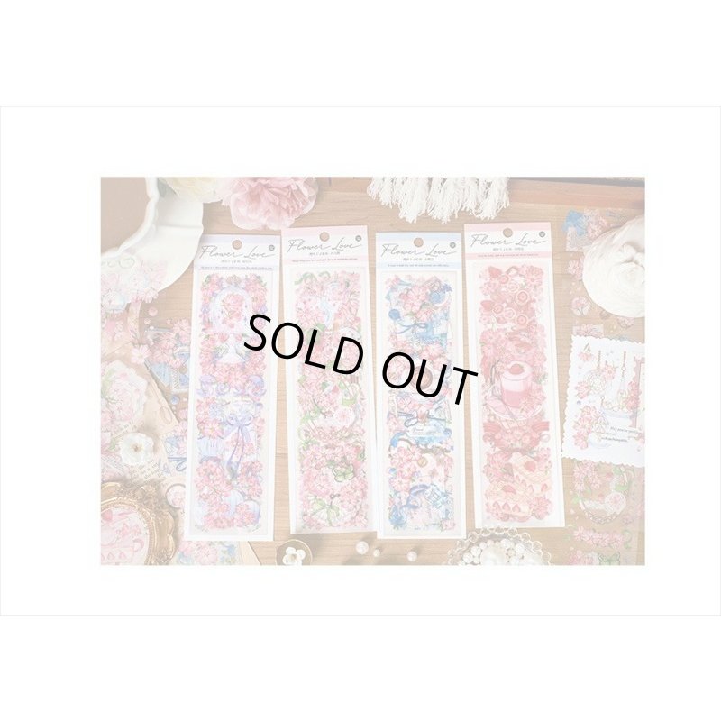 画像10: 桜がいっぱい🌸桜のスイーツ＊縦長PETシール＊6枚＊海外製