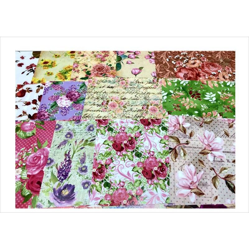 画像8: 美しいフラワー＊ペーパーセット＊柄違い30枚＊折り紙＊オリジナル