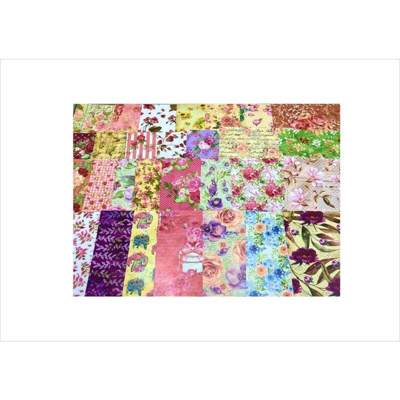 画像4: 美しいフラワー＊ペーパーセット＊柄違い30枚＊折り紙＊オリジナル