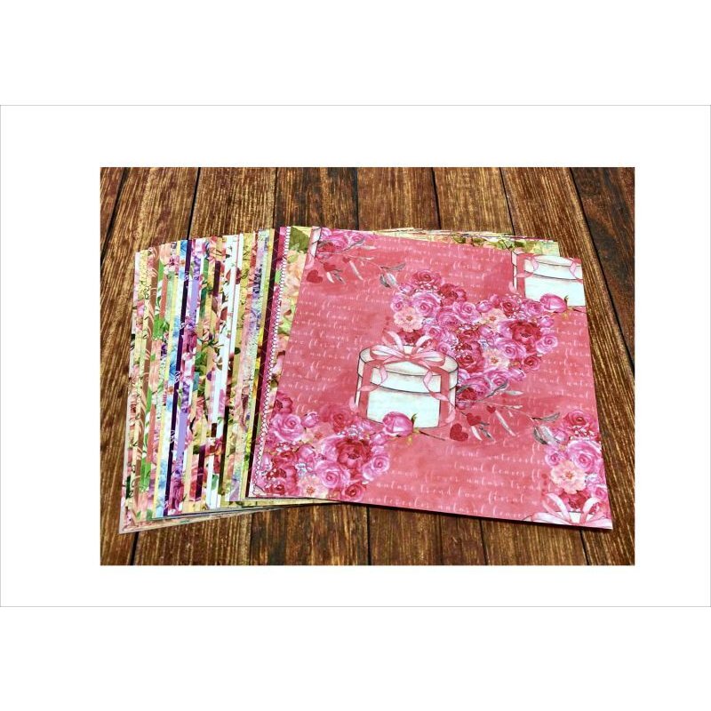 画像3: 美しいフラワー＊ペーパーセット＊柄違い30枚＊折り紙＊オリジナル