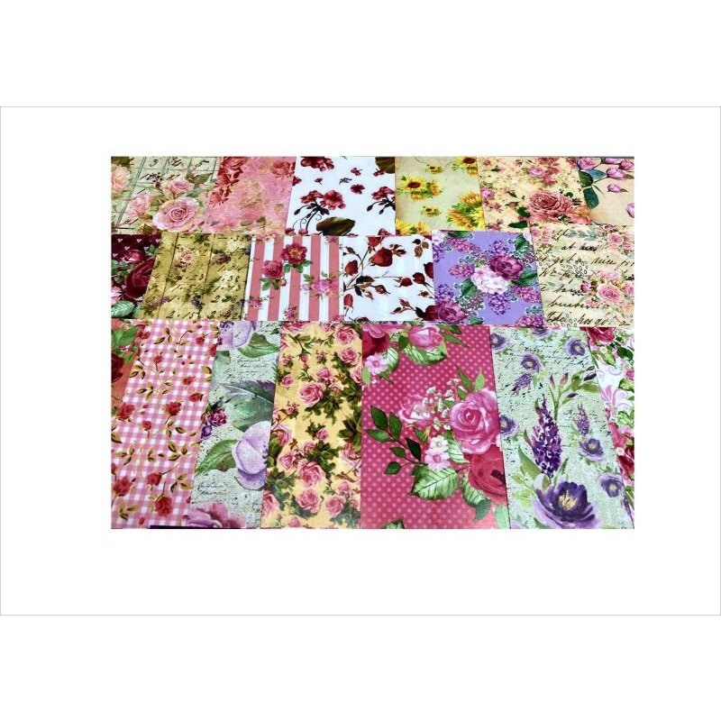 画像5: 美しいフラワー＊ペーパーセット＊柄違い30枚＊折り紙＊オリジナル