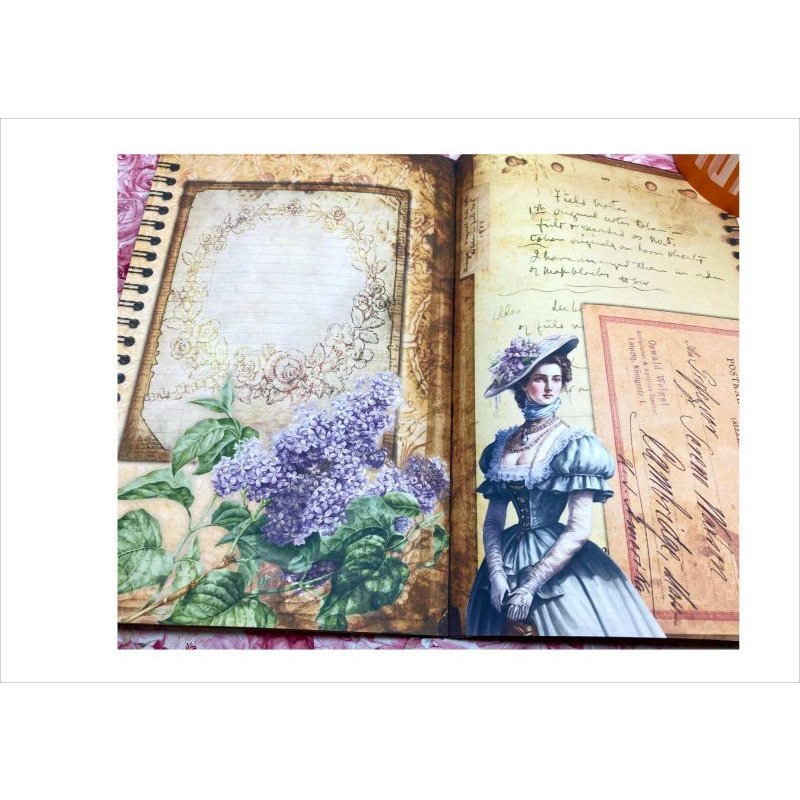 画像8: アンティークなノート＆ブックマークセット＊ヴィクトリア風＊40ページ＊オリジナル