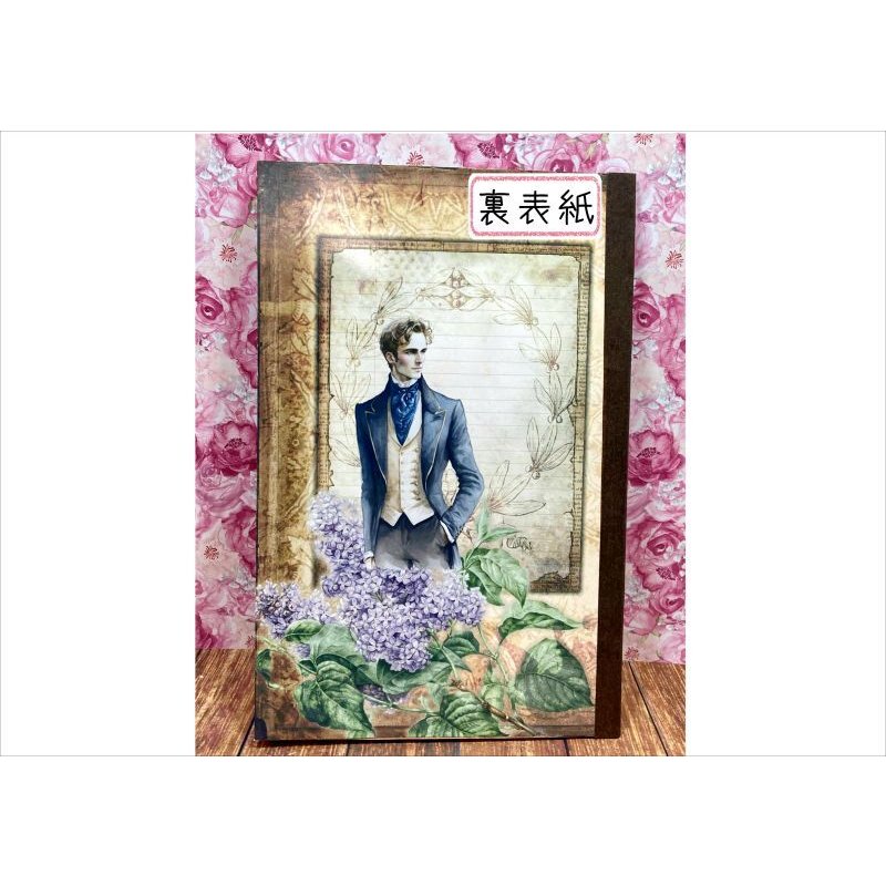 画像4: アンティークなノート＆ブックマークセット＊ヴィクトリア風＊40ページ＊オリジナル