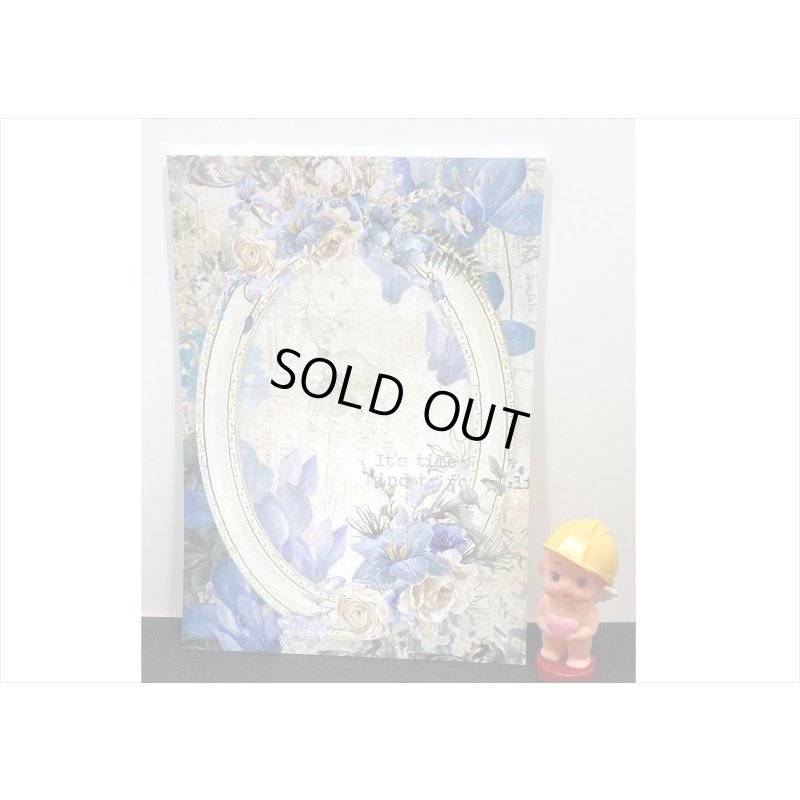 画像3: 両面！台紙にも使えるペーパーセット＊ブルー＊30枚＊海外製