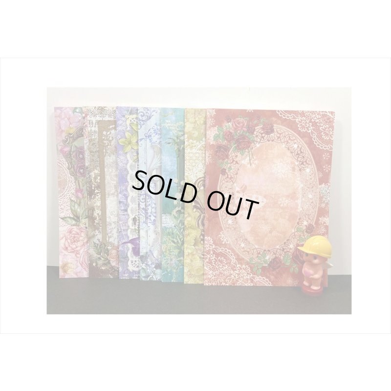 画像10: 両面！台紙にも使えるペーパーセット＊パープル＊30枚＊海外製