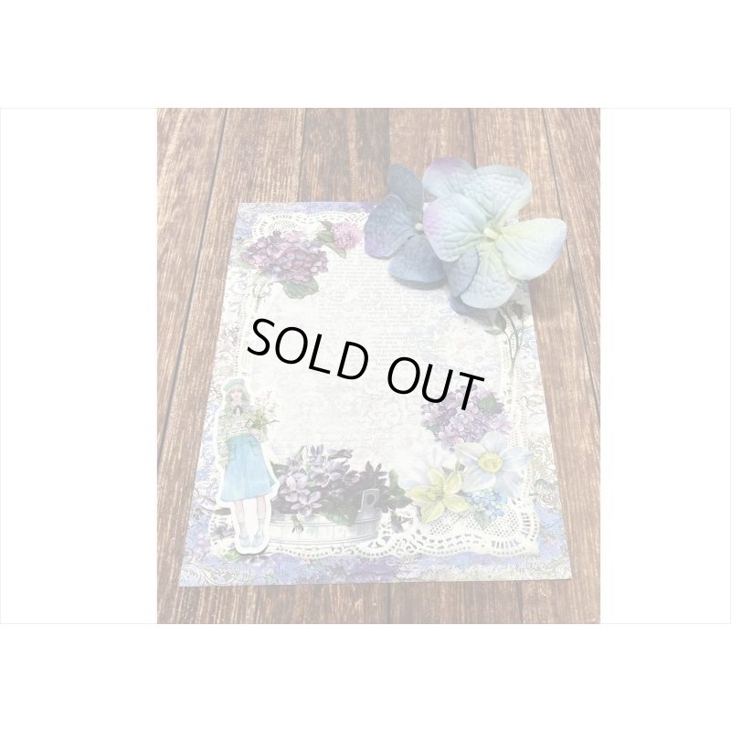 画像7: 両面！台紙にも使えるペーパーセット＊パープル＊30枚＊海外製