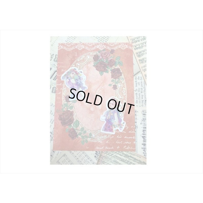 画像7: 両面！台紙にも使えるペーパーセット＊レッド＊30枚＊海外製