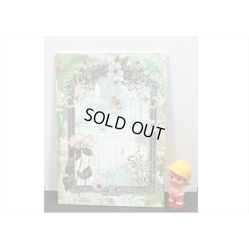 画像3: 両面！台紙にも使えるペーパーセット＊グリーン＊30枚＊海外製