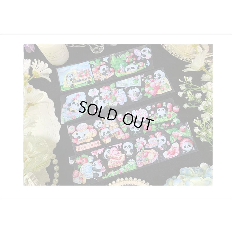 画像11: いちごパンダ＊新七天＊PETテープ＊はく離式＊海外マステ＊クリックポスト不可