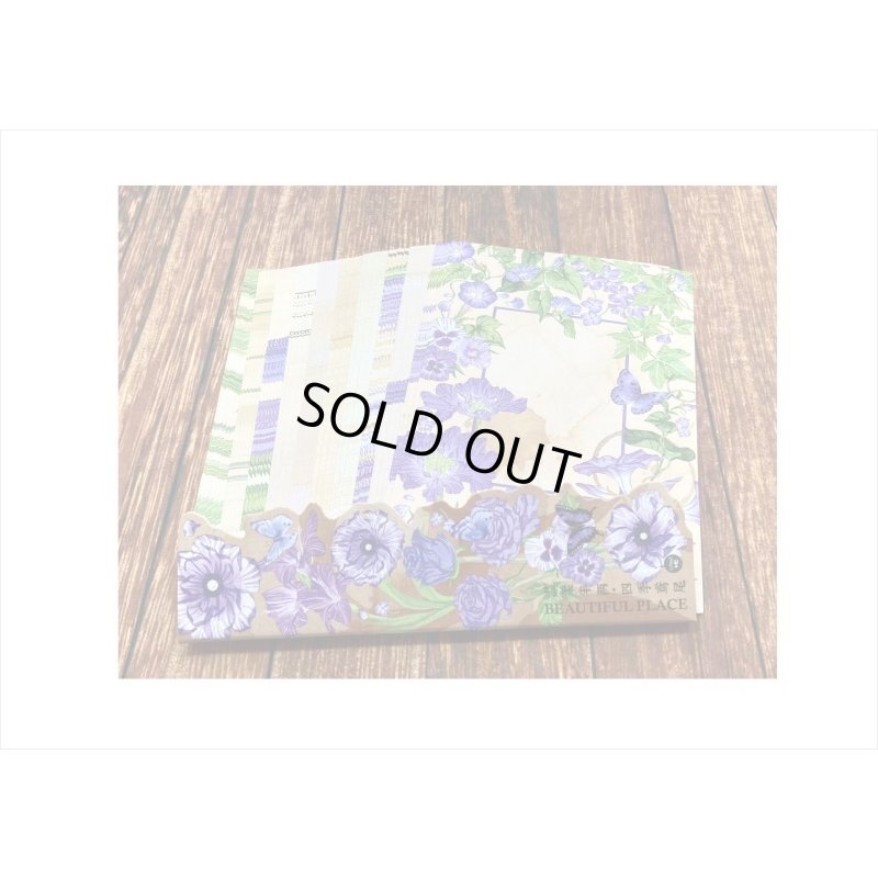 画像6: パープルの花＊ペーパーセット＊60枚＊海外製