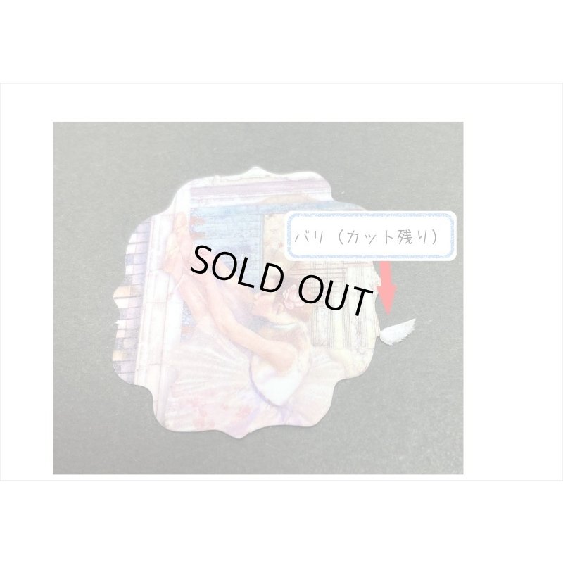 画像11: フラワー＊タグ型の台紙と和紙シール＊45枚＊海外製