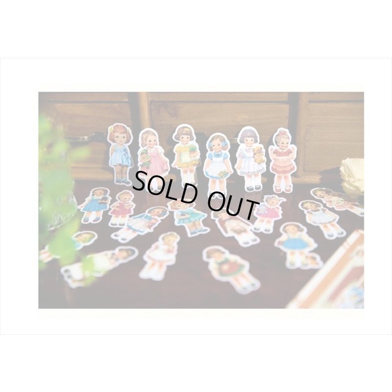 画像8: ペーパードールメイト＊本みたいな台紙の和紙シール＊40枚＊海外製
