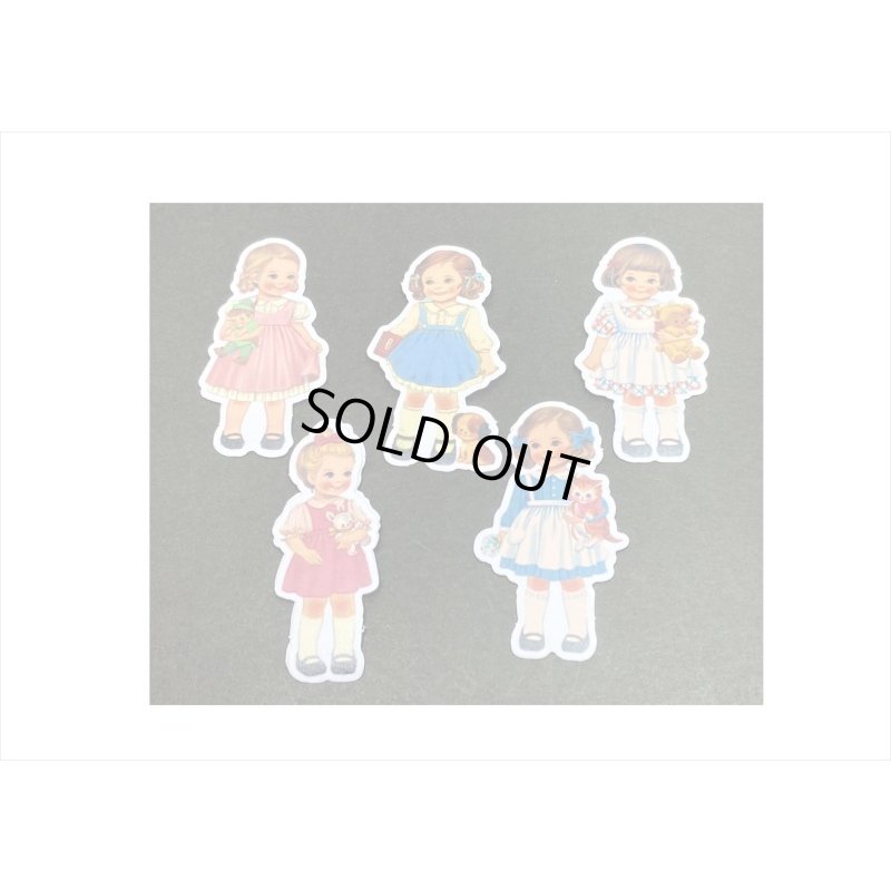 画像4: ペーパードールメイト＊本みたいな台紙の和紙シール＊40枚＊海外製