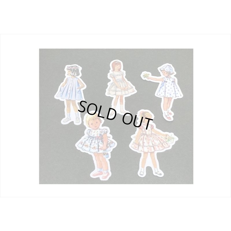 画像4: ホワイト＊本みたいな台紙の和紙シール＊40枚＊海外製