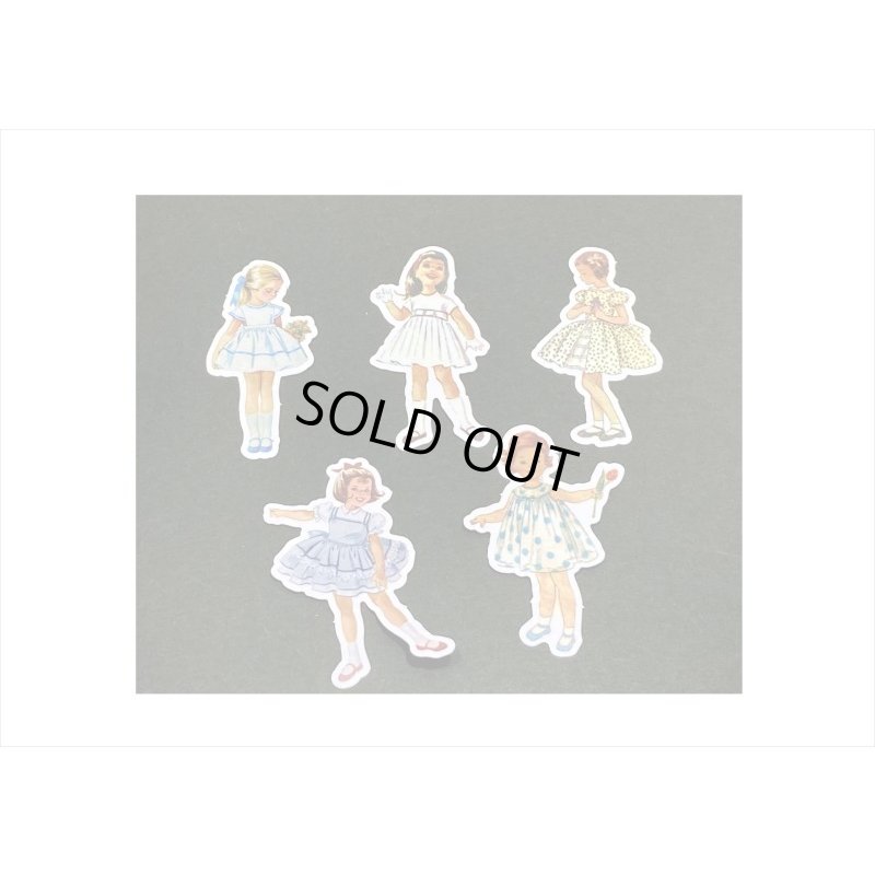 画像5: ホワイト＊本みたいな台紙の和紙シール＊40枚＊海外製