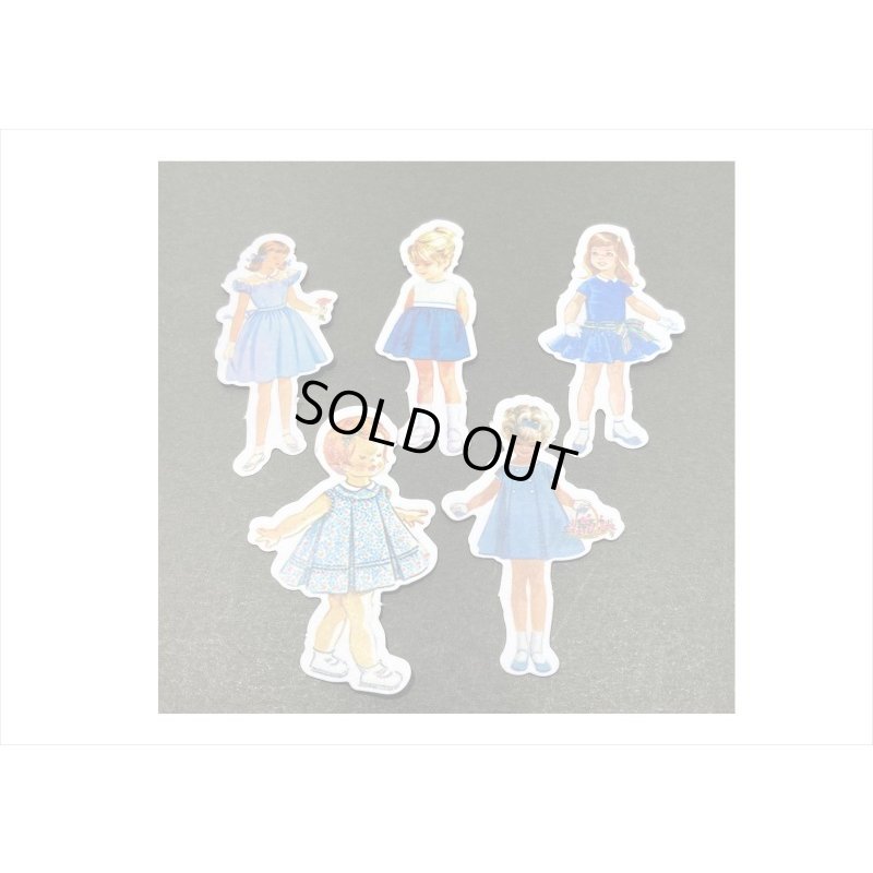 画像7: ブルー＊本みたいな台紙の和紙シール＊40枚＊海外製