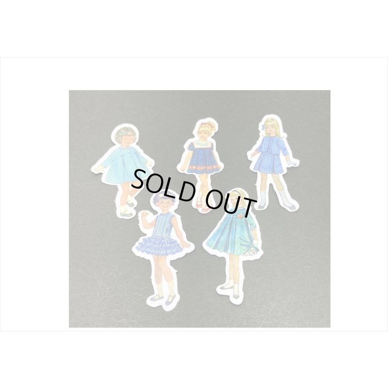 画像6: ブルー＊本みたいな台紙の和紙シール＊40枚＊海外製