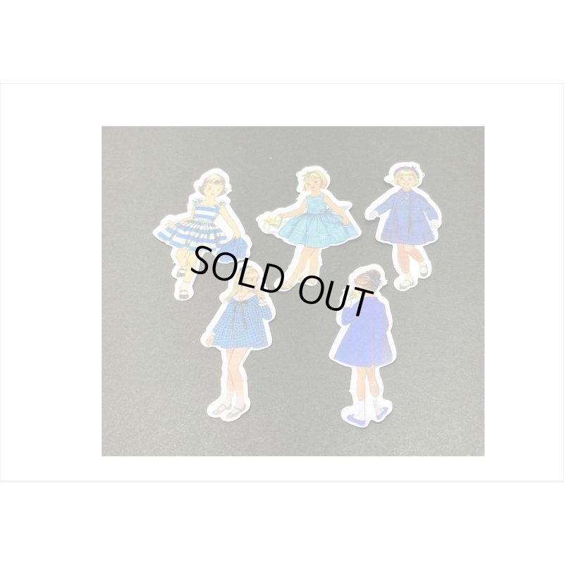 画像5: ブルー＊本みたいな台紙の和紙シール＊40枚＊海外製