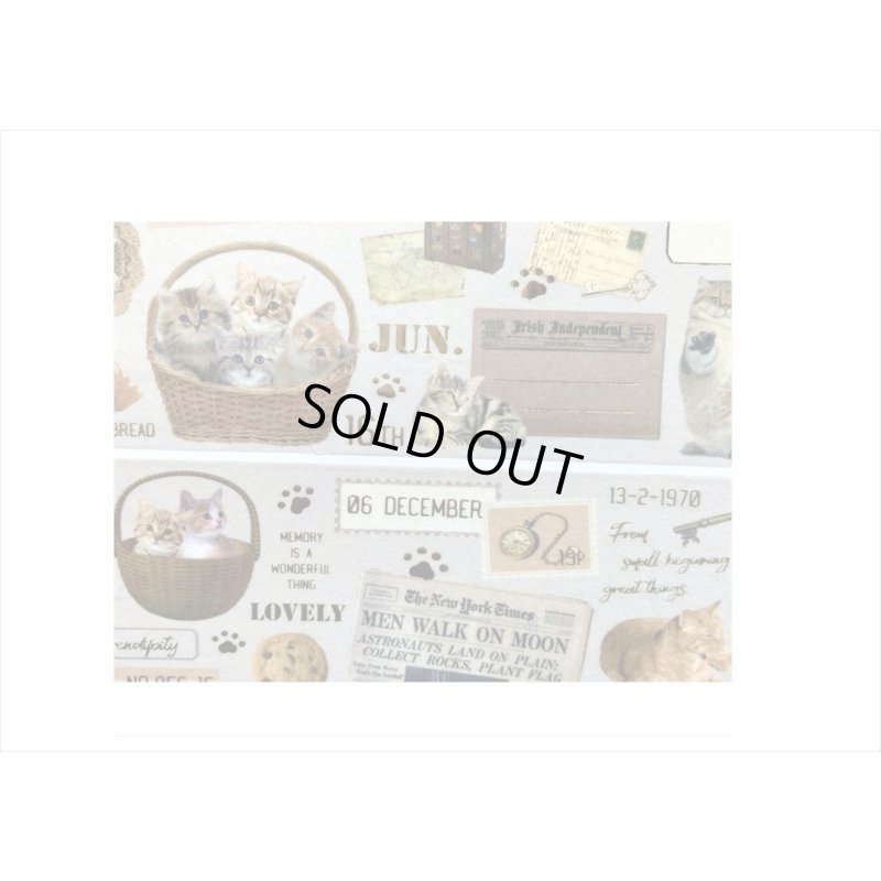 画像13: テープを少しずつ制覇！！箔押し＊ぐうたらネコ他＊6種＊和紙＊海外製