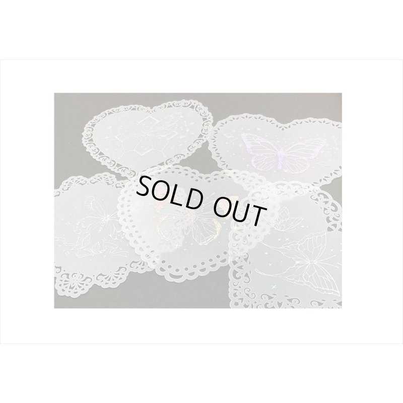 画像6: ドリームシリーズ＊バタフライ＊レースカットと箔押しが綺麗なトレペ＊10枚＊海外製