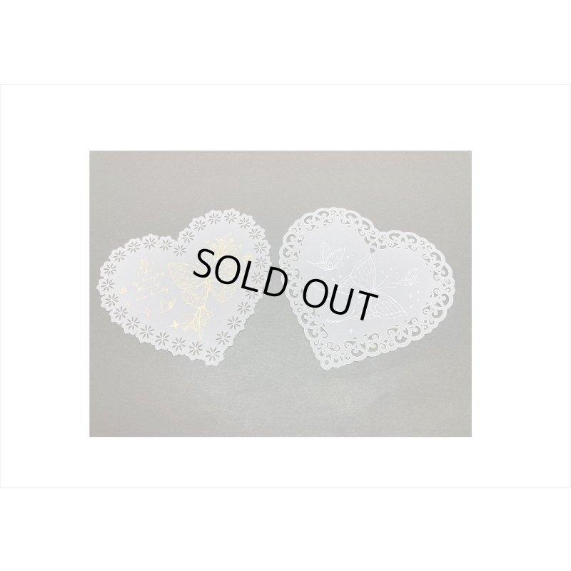 画像7: ドリームシリーズ＊バタフライ＊レースカットと箔押しが綺麗なトレペ＊10枚＊海外製