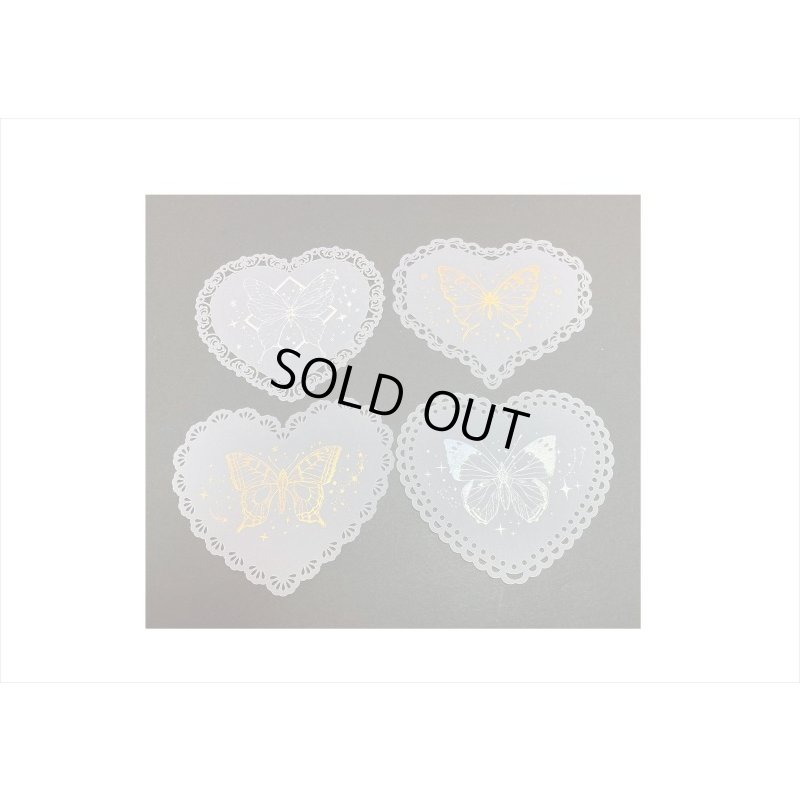 画像4: ドリームシリーズ＊バタフライ＊レースカットと箔押しが綺麗なトレペ＊10枚＊海外製