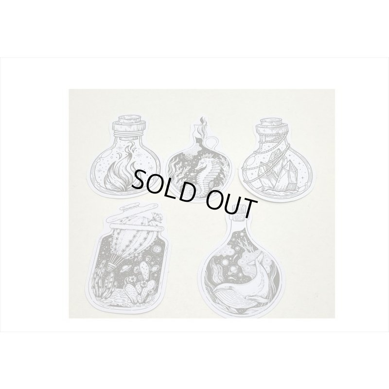 画像4: ぬり絵ができる2種のシール♪ボトル＊20枚＊海外製