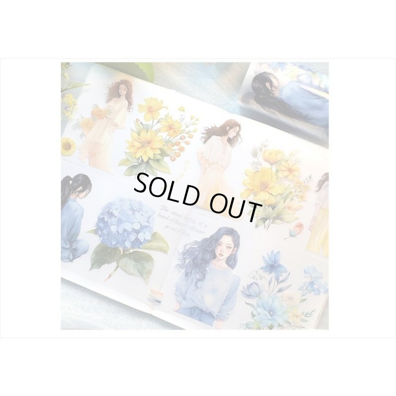 画像3: 五宝＊特殊インク＊花言葉＊マットPETテープ＊はく離式＊海外マステ＊クリックポスト不可