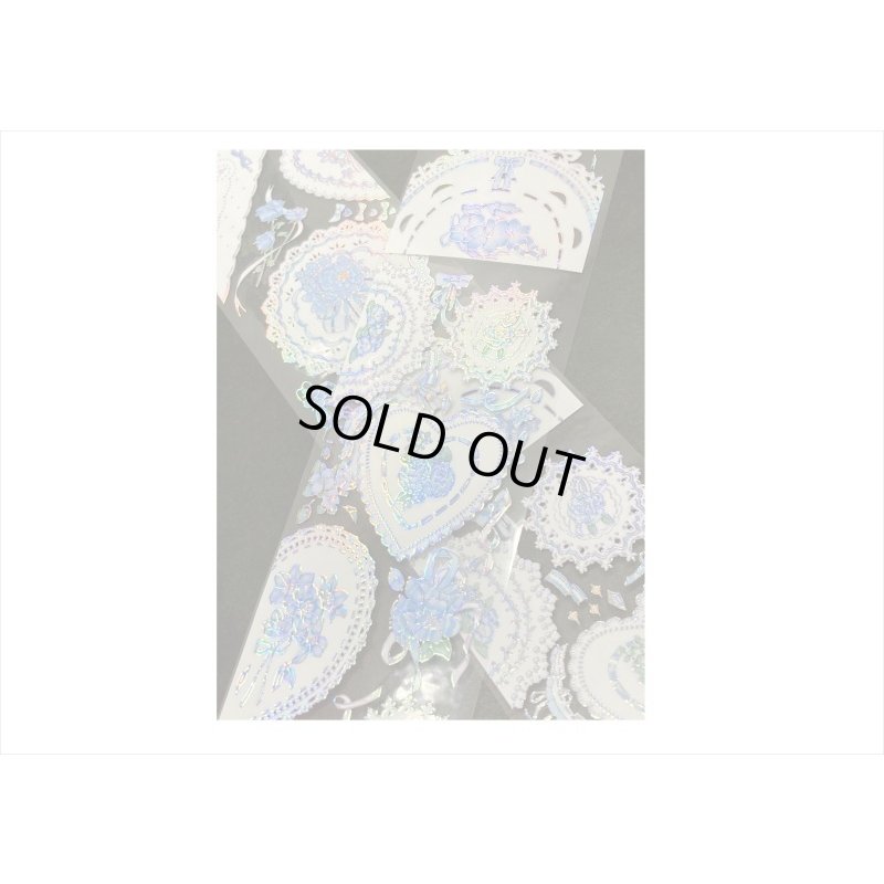 画像5: 五宝＊シェルライト＊ブルーのつぼみ＊PETテープ＊はく離式＊海外マステ＊クックポスト不可