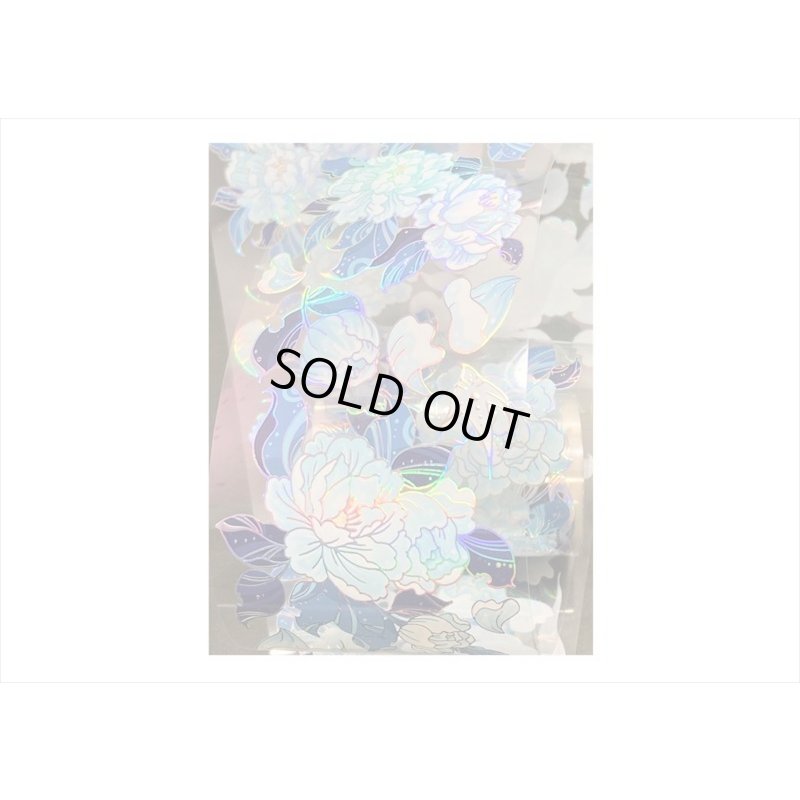 画像6: 五宝＊シェルライト＊青い牡丹＊PETテープ＊はく離式＊海外マステ＊クリックポスト不可