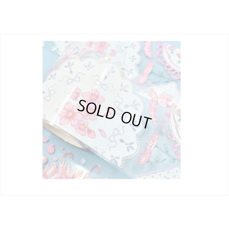 画像8: 五宝＊シェルライト＊ピンクのつぼみ＊PETテープ＊はく離式＊海外マステ＊クリックポスト不可