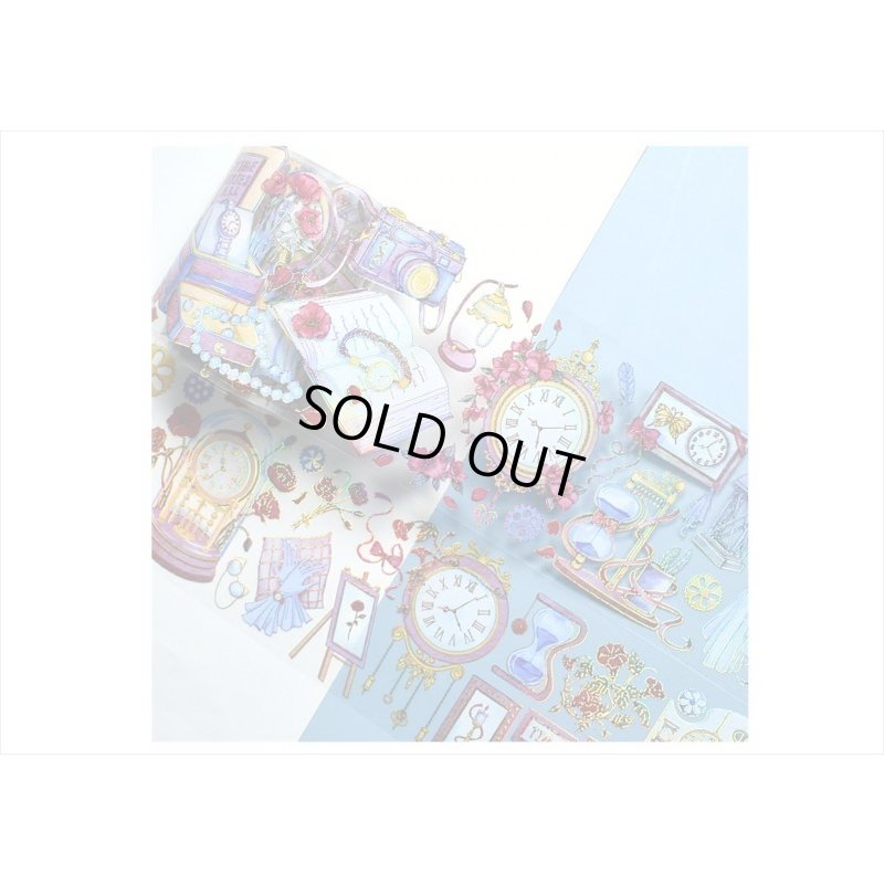 画像11: 五宝＊シェルライト＊アンティーク時計＊PETテープ＊はく離式＊海外マステ＊クリックポスト不可